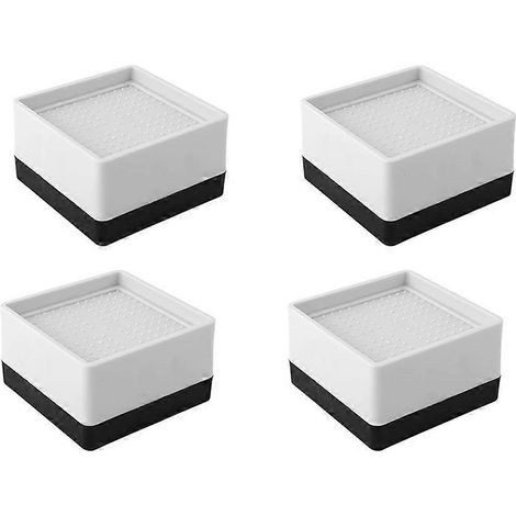 Lot de 4 blocs de rehausse d'inclinaison pour tapis de course, rehausseurs empilables, rampe antidérapante et réglable pour tapis de course à domicile ou en salle de sport