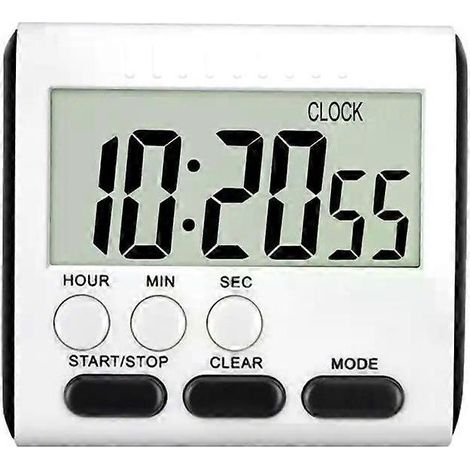 Online Store - Réveil de cuisine numérique avec minuteur, chronomètre de sommeil, accessoire de cuisine, compte à rebours, horloge magnétique (1/5)