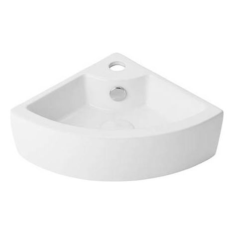 LAVABO AD ANGOLO MOD. LN59 CM 43,5 X 31 Misura: Bianco 43,5x31 cm