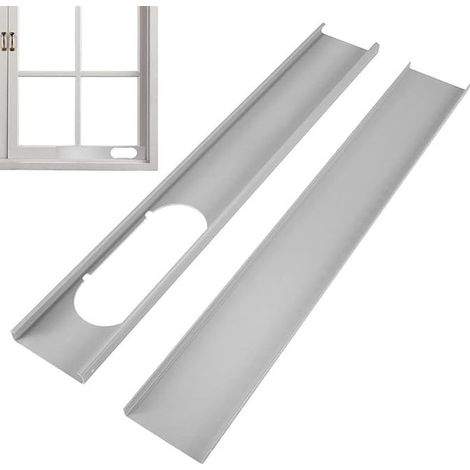 Kit de fenêtre de climatisation portable réglable universel pour climatiseur - Joint de fenêtre AC Vent - Joint de fenêtre pour climatiseur - Tuyau d'échappement pour coulisser verticalement (1/5)