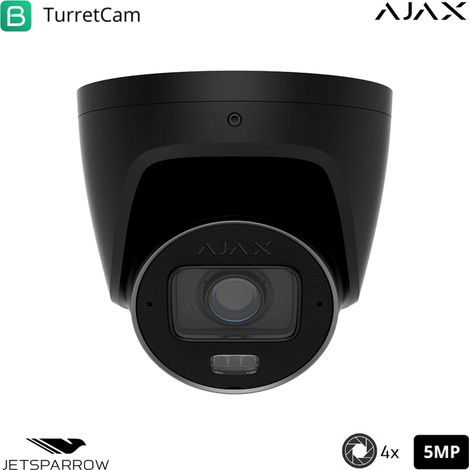 126280 - TVCC - TurretCam HLVF (5 Mp) - Farbe black - Ajax Videoüberwachung