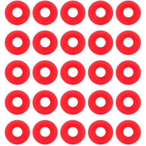 25 rote Silikon-Grolsch-Dichtungen für Bügelverschlussflaschen, Dichtungen für Heimbrau-Bierflaschen, Silikon-Grolsch-Dichtungsring für Bügelverschlussflaschen – Crezuo