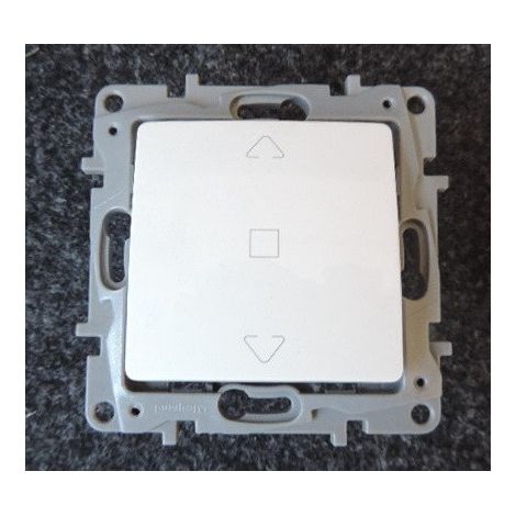 Interrupteur de volets roulants Niloé 3 positions finition Pur (664711)