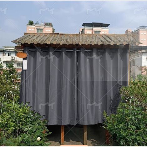 Rideaux d'extérieur pour terrasse, pergola, tonnelle - Protection UV et résistance à l'eau (1/5)