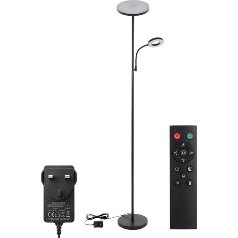 Emitto Modern Floor Lamp 2-in-1 Adjustable Reading Light Remote Control Timer