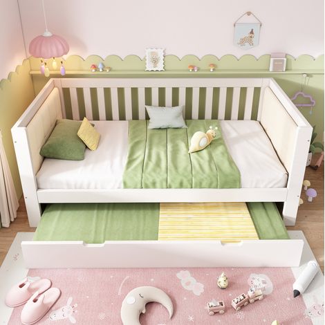 MEUBLIV Cama nido 90x190 cm blanca, sin colchón (1/5)