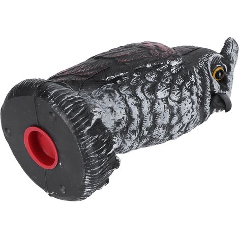 Statue de Chouette Imitation pour Jardin, Décor Extérieur Anti-Oiseaux en Plastique Résistant (1/5)