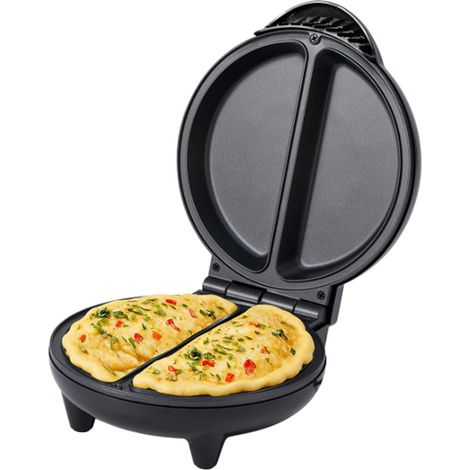 Machine à Omelettes électrique à Double Zone, Machine à œufs Compacte Avec Poignée Froide Au Toucher Et Base Stable (1/3)
