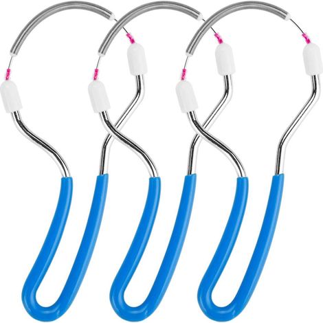Épilateur facial portable à ressort (lot de 3) pour sourcils et visage. Matériau : ABS, cire et ressort en acier inoxydable. Outil de rasage cosmétique pour le visage. (1/5)
