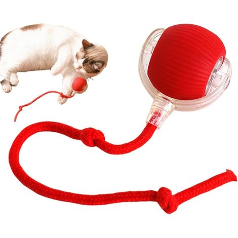 Interaktives Katzenspielzeug, intelligentes Katzenspielzeug, automatisches elektrisches Katzenspielzeug, beweglicher Ball für Katzen im Innenbereich, automatischer Rollball für Katzen und Hunde, von D (1/5)
