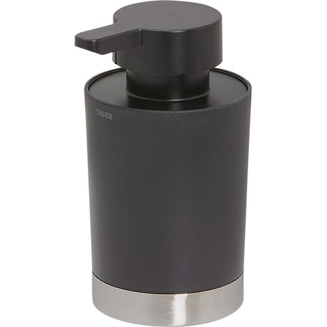 Tiger Tune Dispenser per Sapone, Acciaio Inox Spazzolato/Nero, 6.8x12.4x8.3 cm (1/5)
