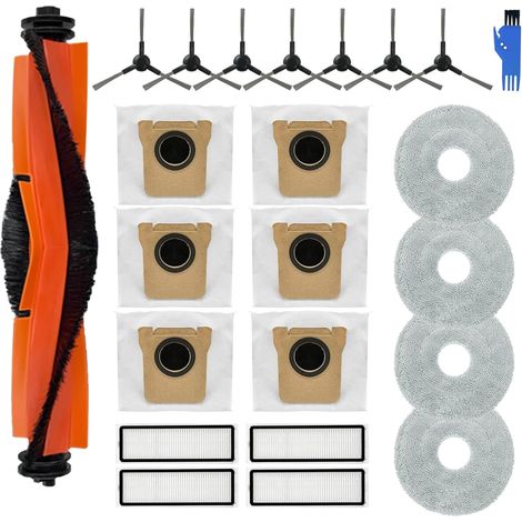 19 Pièces Accessoires Pour Xiaomi X20 Max, Brosse Principale, Filtre HEPA, Lingette Microfibre, Sac Poussière, Robot Aspirateur (1/5)