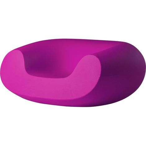 Chubby Fucsia dolce originale slide di design per giardino esterno interno colorata moderna polietilene made in Italy sedia seduta poltrona (1/2)