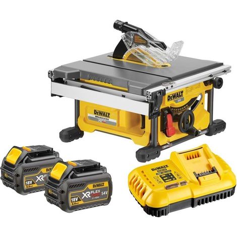 DeWalt DCS7485T2 54V XR FlexVolt 210mm Table Saw - 2x 6Ah Batteries & DCB118 Charger (1/5)