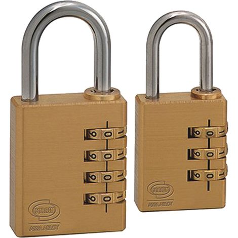 Lucchetto Kombo apertura con combinazione di numeri CORBIN PL020 - 20 mm.