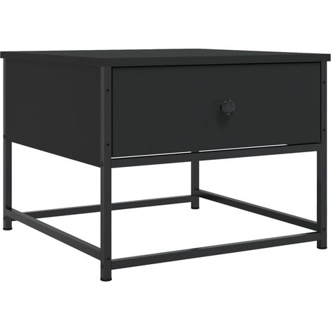Maison Exclusive - Couchtisch Schwarz 51x51x40 cm Holzwerkstoff