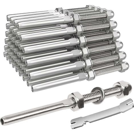 Embout de sertissage fileté pour garde-corps à câbles de 1/8 po, pour câbles de 2 x 2 po (1/4)