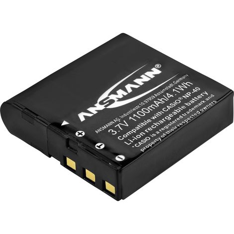 ANSMANN A-Cas NP 40 Li-Ion Digicam Akku 3,7V/1100 mAh für Casio Kamera (1/4)