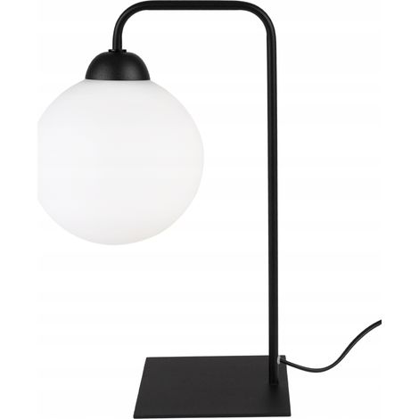 LÁMPARA DE MESA LED BOLA NEGRA 15cm (1/5)