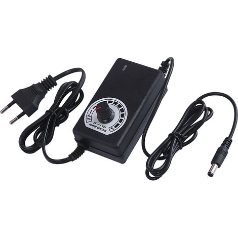 Adaptateur d'alimentation AC vers DC, sortie 3-12V, 2A, 24W, commutation réglable pour pompe de ventilateur (1/5)