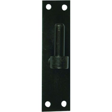 Gond sur platine bout carré - 12 x 4 x 0,3cm
