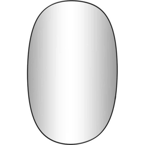 Miroir mural Noir 80x50 cm