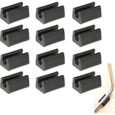 Protections pour pieds de chaise Dailygoods, lot de 12, en silicone antidérapant, résistant à l'usure, flexible et durable. (1/5)
