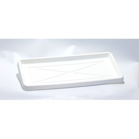Sottovaso Rettangolare corto in Resina cm. 70 Bianco