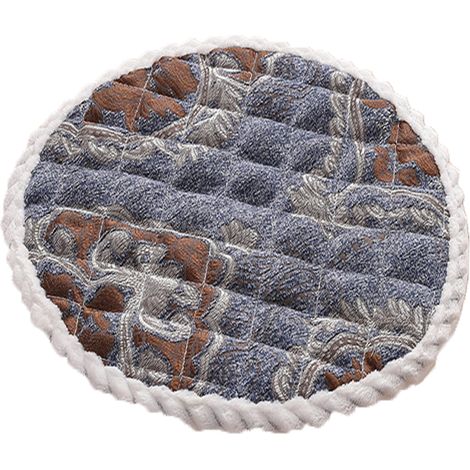 Coussin De Chaise - Rond - Velours Épais - Anti-dérapant Avec Liens - Pour Chaise De Cuisine Bureau Salon - 1 Pièce (1/5)