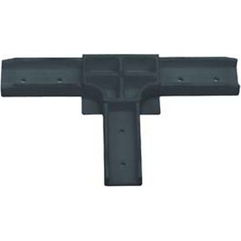 40PZ TEE PLASTICA PER PROFILO ZANZARIERA LINEA B - NERO