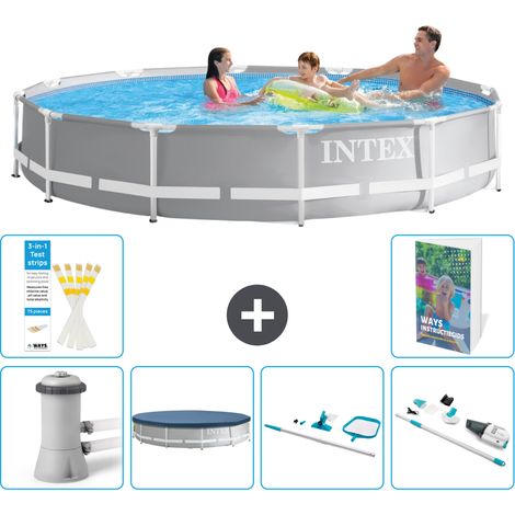 Prism Frame Pool Rund - 366x76 cm - 7-teilig S257