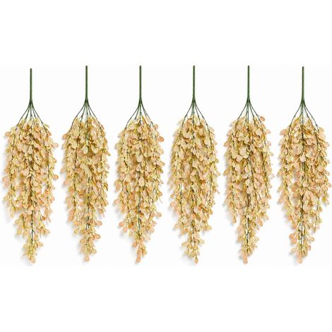 Pack of 6 x 70cm Artificial Trailing Botanik Spray Stem - Dusty Pink and Cream - Premium Quality (1/5)