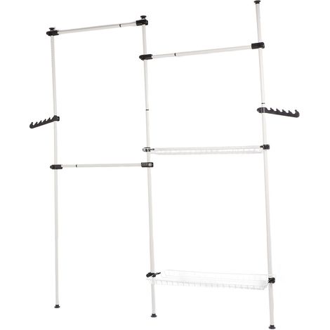 Tragbarer Kleiderbügel für den Innenbereich – Werkzeugloser DIY-Bausatz für stabile und verstellbare Kleiderbügel für Zuhause (1/5)