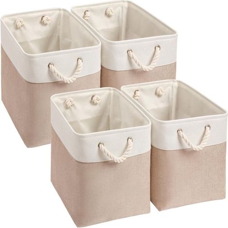 Boîtes De Rangement En Tissu - 33x33x33cm - Pour Étagère Et Placard - Lot De 4 (1/5)