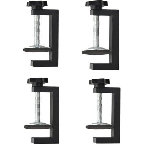 Serre-joints en G pour le travail du bois, serre-joints à vis réglables pour le bois, ensemble de mini serre-joints en C robustes pour le travail du bois, serre-joint de bureau universel avec mâchoire (1/4)