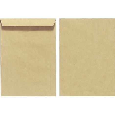 Herlitz Versandtasche B4 100g braun nassklebend 10er Pack (10388379)