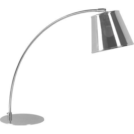 Premier Housewares Chrome Table Lamp with PVC Shade (1/2)