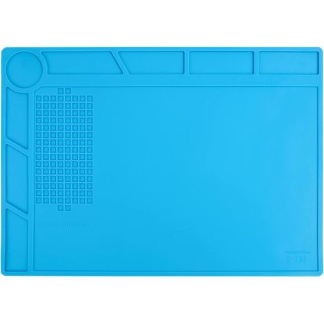 Tapis de soudure silicone, Tapis de travail magnétique résistant à la chaleur,35x25cm Tapis de réparation,Soldering Mat antistatique,Pour gauchers, pour pistolets à souder, pistolets à chaud
