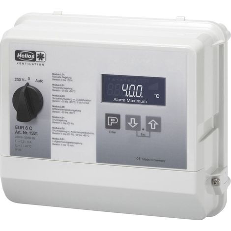 Helios EUR 6 C Elektronischer Universal-Regelgerät zur stufenloser Drehzahl-Regelung 1 PH, 230V, I max. 6,3A (1/2)