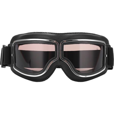 Lunettes de protection moto anti-vent et sable, réglables pour motocross et sports outdoor - Noir Thé (1/5)