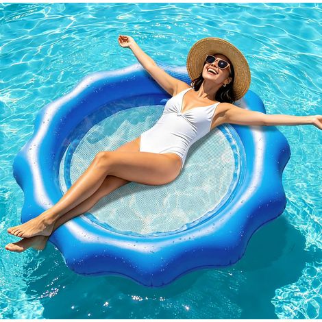 Chaise flottante gonflable hamac piscine pour plage lac détente été (1/5)