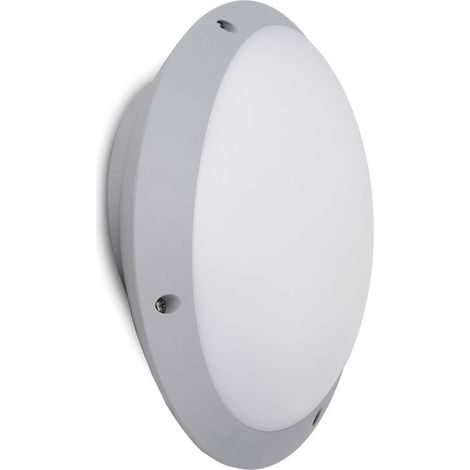 Supporto a parete TEIA Oval IP66 E27 23W Grigio (1/2)