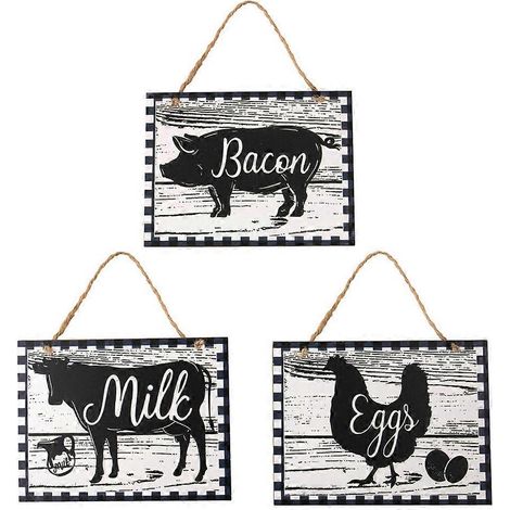 1 Set Bauernhaus-Holzschild mit Tiermotiven zum Aufhängen, Bastelbedarf