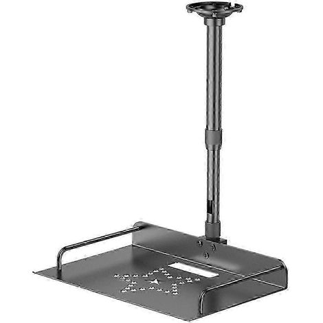 Support universel de fixation plafond/mur pour projecteur avec plateau, réglable, compatible avec les projecteurs de caméra et les équipements de vidéoconférence, 75-150 cm. (1/5)