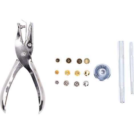 300 rivets en cuivre sans nickel à double capuchon, kit de fixation pour cuir avec poinçon et pince
