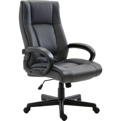 Chaise de bureau XL Sparta similicuir Noir (1/5)