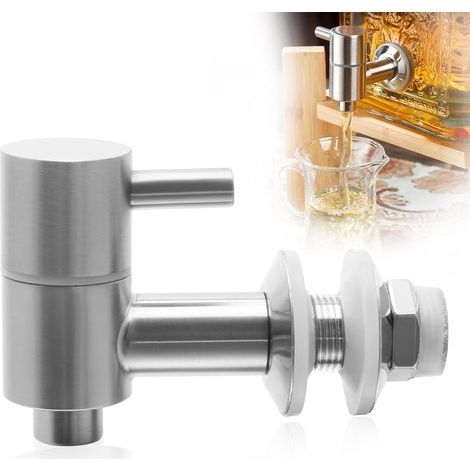 Ersatzhahn für Getränkespender, Edelstahl-Ersatzhahn, Getränkespenderhahn für Wasser, Wein, Bier, Saft (1/5)