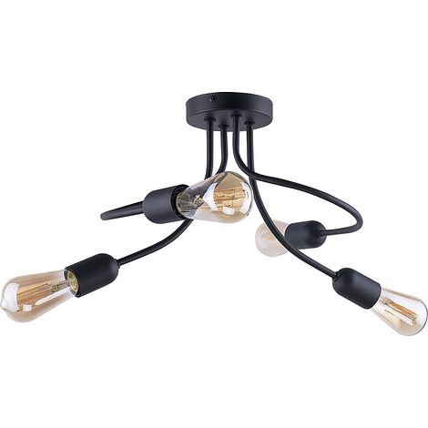 Lampada da soffitto Fado nera 2583 TK Lighting