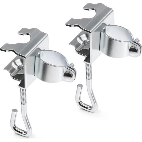 2 x Balcony Parasol Brackets, Parasol Holders without Drilling, Parasol Holders for Diameter 20-33 mm Parasols, Table Clamp for Umbrellas, for Balcony or Tables (1/5)