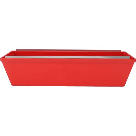 Bac à plâtre de 35,5 cm (14 pouces) avec bords biseautés, en plastique ABS, pour mélanger mortier de ciment, mastic et peinture.